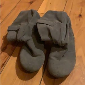 Steve Madden Grey Suede Slouch Ankle Boot